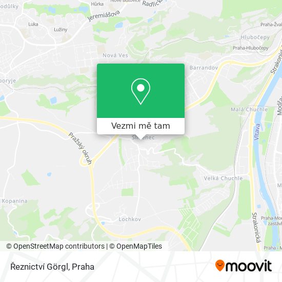 Řeznictví Görgl mapa