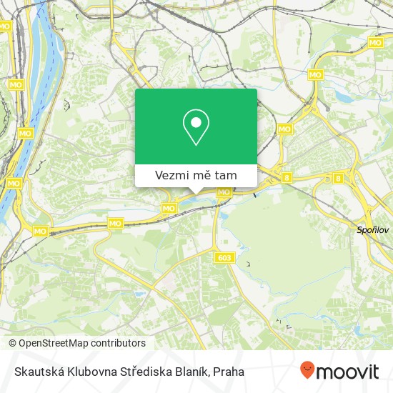 Skautská Klubovna Střediska Blaník mapa