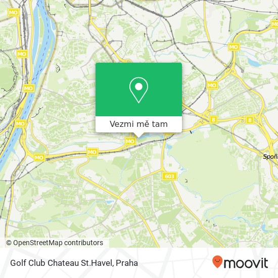 Golf Club Chateau St.Havel mapa