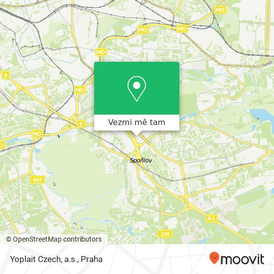 Yoplait Czech, a.s. mapa