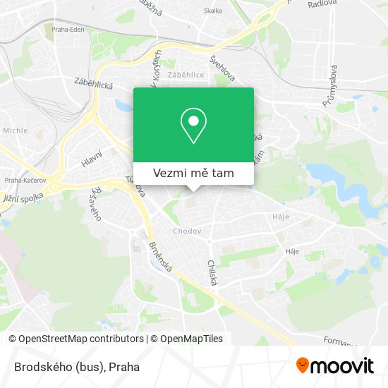 Brodského (bus) mapa