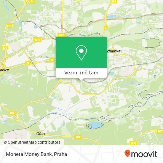 Moneta Money Bank mapa