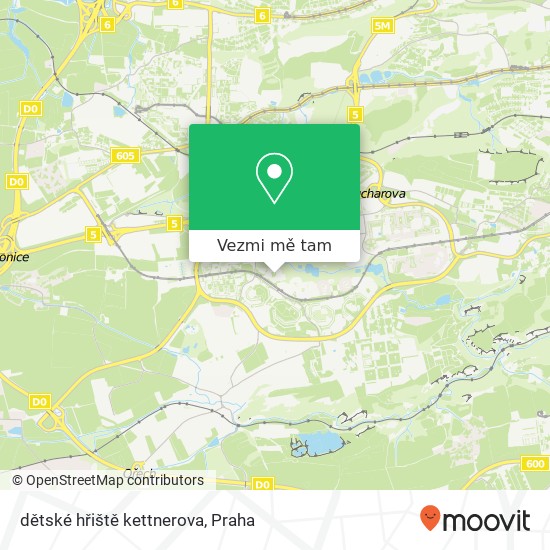 dětské hřiště kettnerova mapa