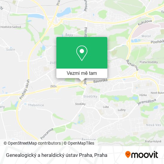 Genealogický a heraldický ústav Praha mapa