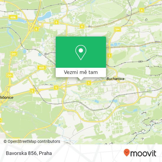 Bavorska 856 mapa