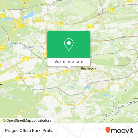 Prague Office Park mapa