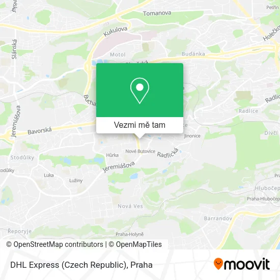 DHL Express (Czech Republic) mapa