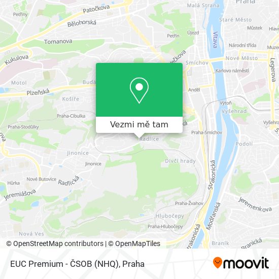 EUC Premium - ČSOB (NHQ) mapa
