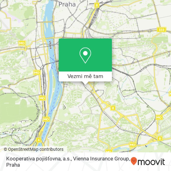 Kooperativa pojišťovna, a.s., Vienna Insurance Group mapa