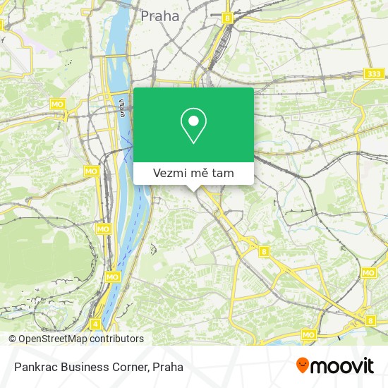 Pankrac Business Corner mapa