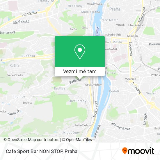 Cafe Sport Bar NON STOP mapa