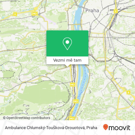 Ambulance Chlumský-Toušková-Drouotová mapa