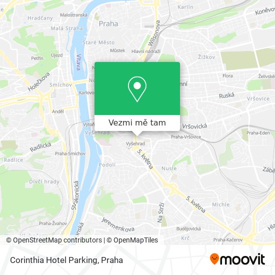 Corinthia Hotel Parking mapa
