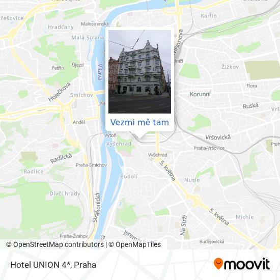 Hotel UNION 4* mapa
