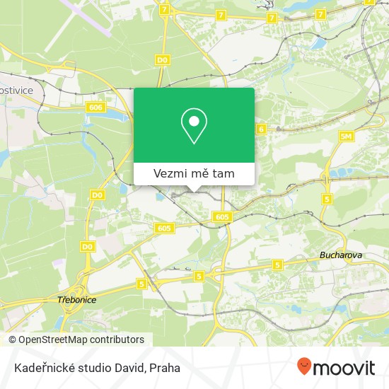 Kadeřnické studio David mapa