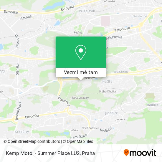 Kemp Motol - Summer Place LU2 mapa