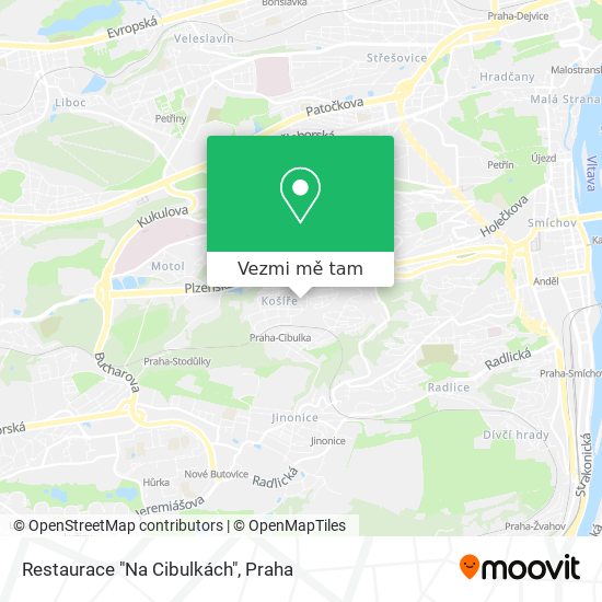 Restaurace "Na Cibulkách" mapa