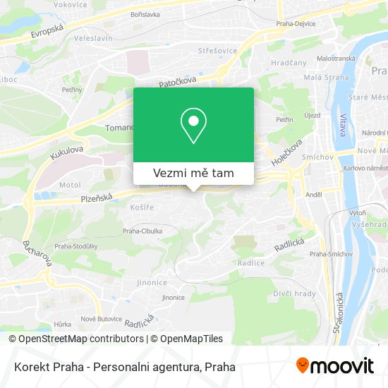 Korekt Praha - Personalni agentura mapa