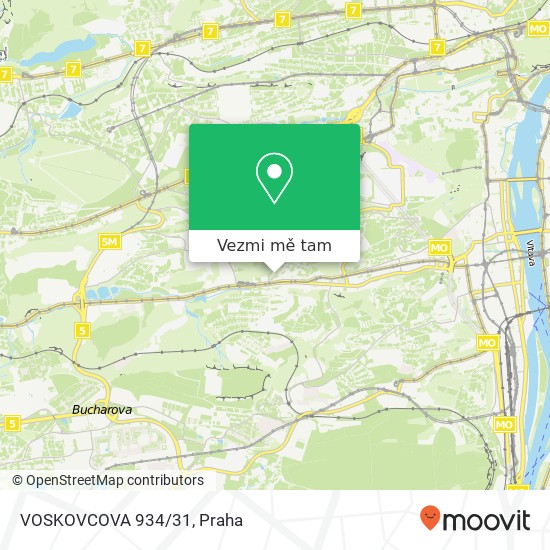 VOSKOVCOVA 934/31 mapa