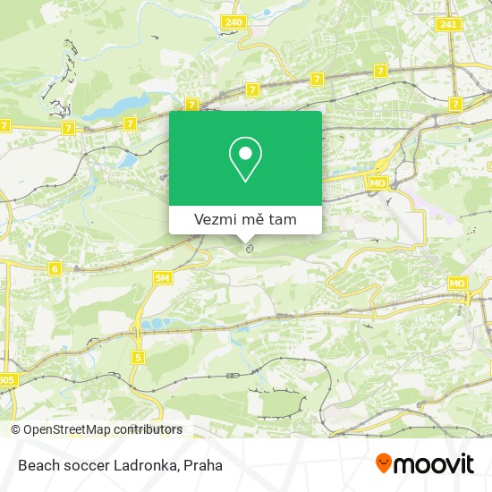 Beach soccer Ladronka mapa
