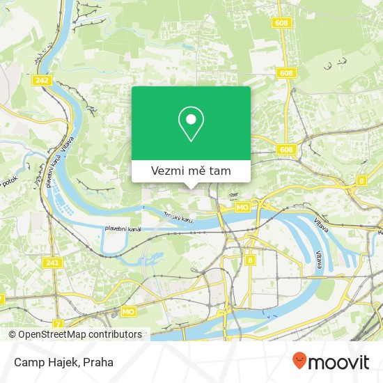 Camp Hajek mapa