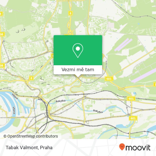 Tabak Valmont mapa