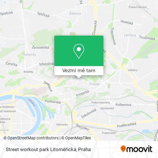 Street workout park Litoměřická mapa
