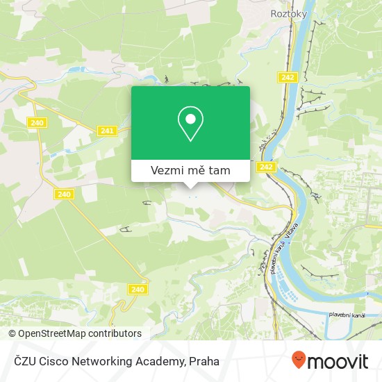 ČZU Cisco Networking Academy mapa