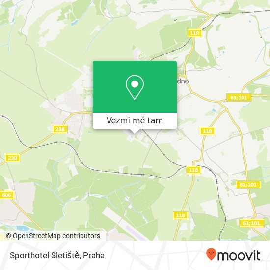 Sporthotel Sletiště mapa