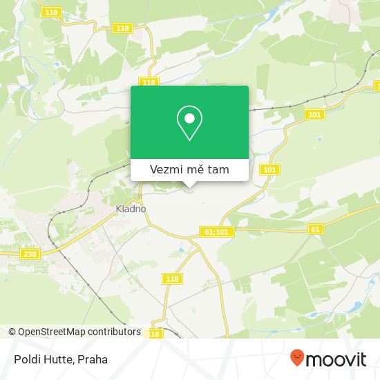 Poldi Hutte mapa