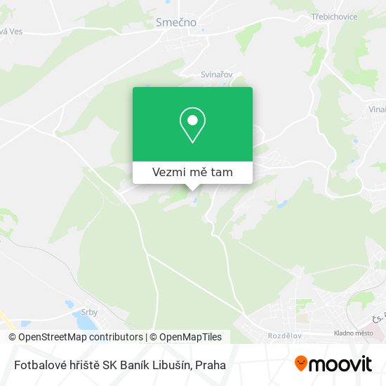 Fotbalové hřiště SK Baník Libušín mapa