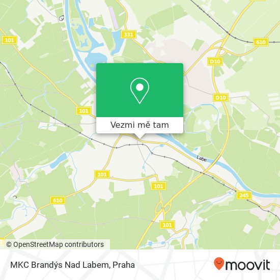 MKC Brandýs Nad Labem mapa