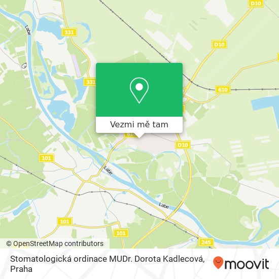 Stomatologická ordinace MUDr. Dorota Kadlecová mapa