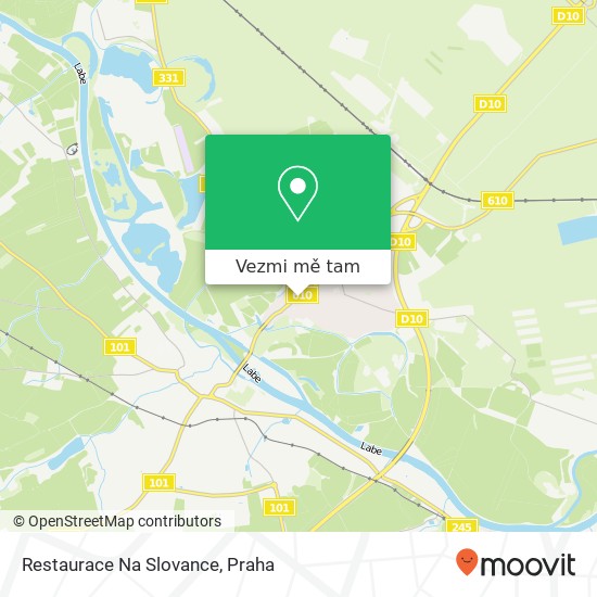 Restaurace Na Slovance mapa