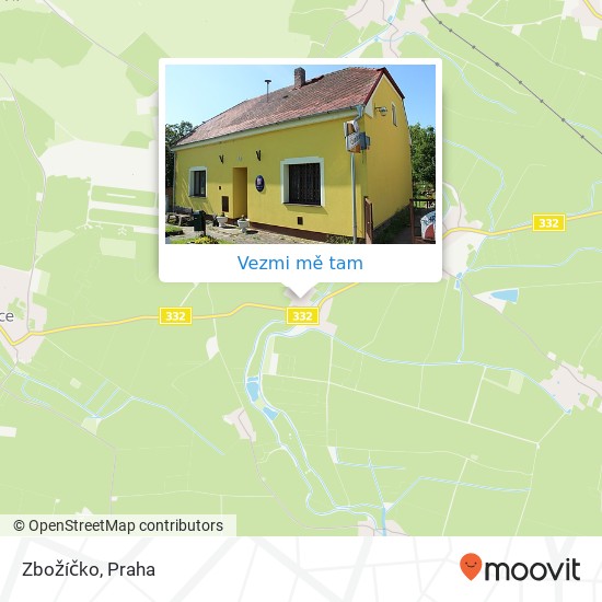 Zbožíčko mapa