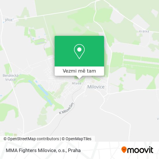 MMA Fighters Milovice, o.s. mapa