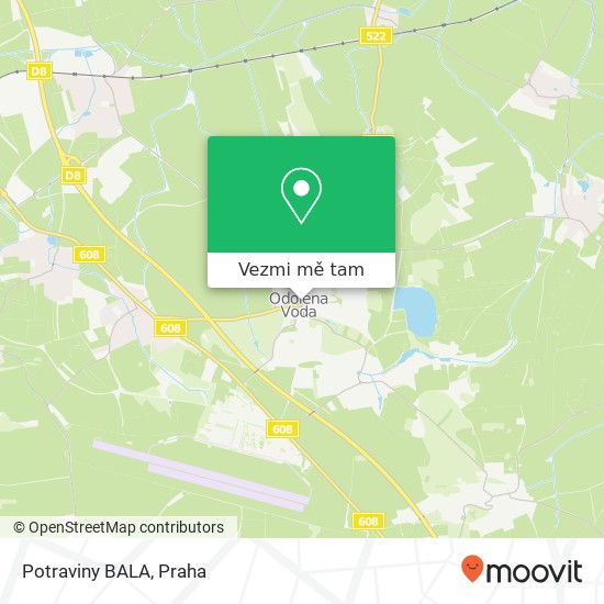 Potraviny BALA mapa