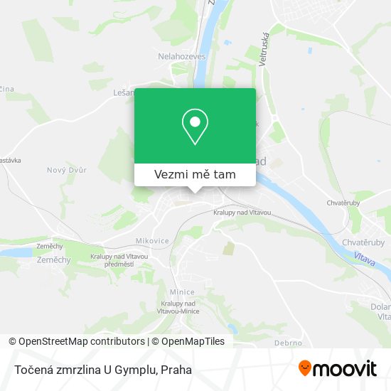 Točená zmrzlina U Gymplu mapa