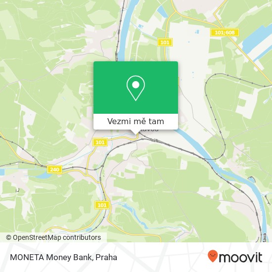 MONETA Money Bank mapa