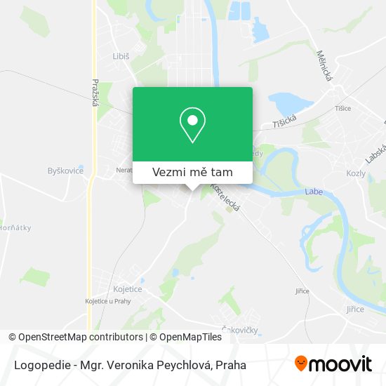 Logopedie - Mgr. Veronika Peychlová mapa