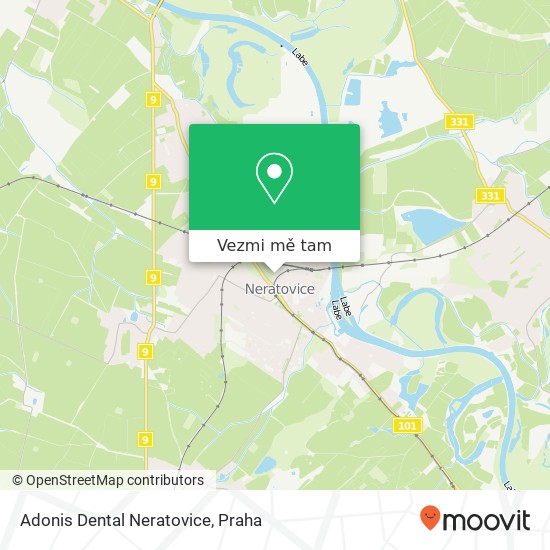 Adonis Dental Neratovice mapa