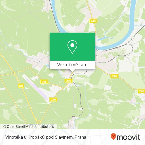 Vinotéka u Krobáků pod Slavínem mapa