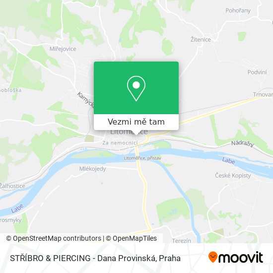 STŘÍBRO & PIERCING - Dana Provinská mapa