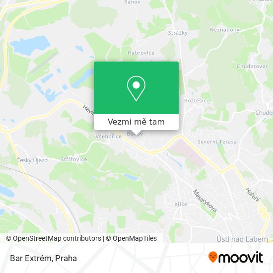 Bar Extrém mapa