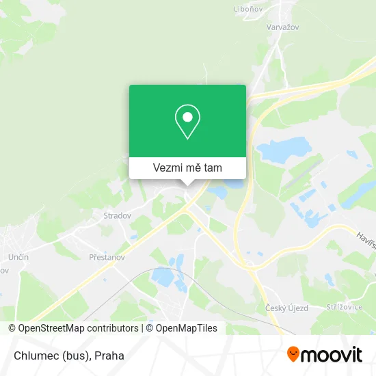 Chlumec (bus) mapa