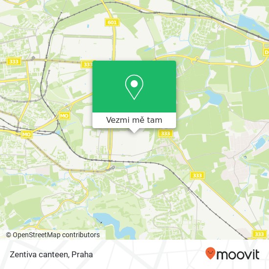 Zentiva canteen mapa