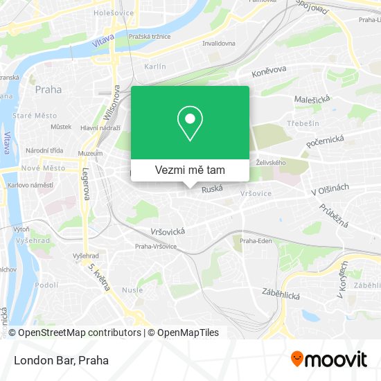 London Bar mapa