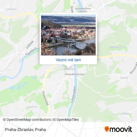 Praha-Zbraslav mapa