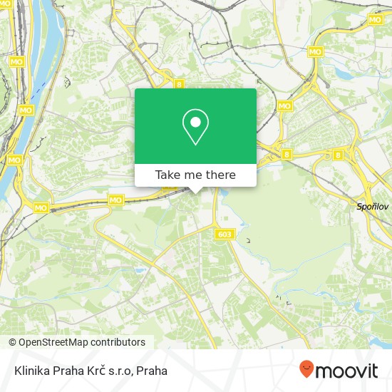 Klinika Praha Krč s.r.o mapa