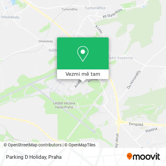Parking D Holiday mapa